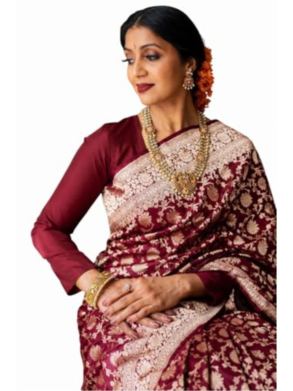 Kanjivaram Soft Litchi Silk Saree Unstitched Blouse Piece